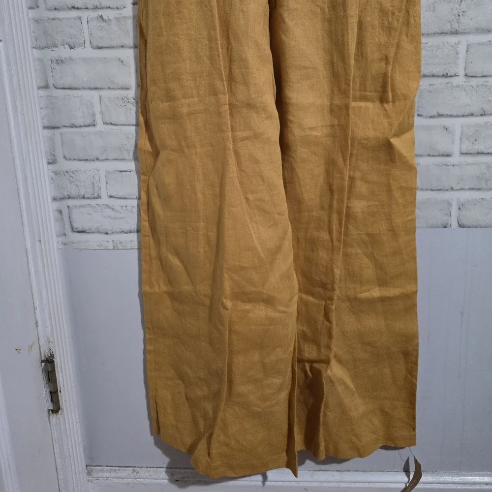 NEW Reformation Tyler Jumpsuit Ochre Mustard Yellow‎ size 12